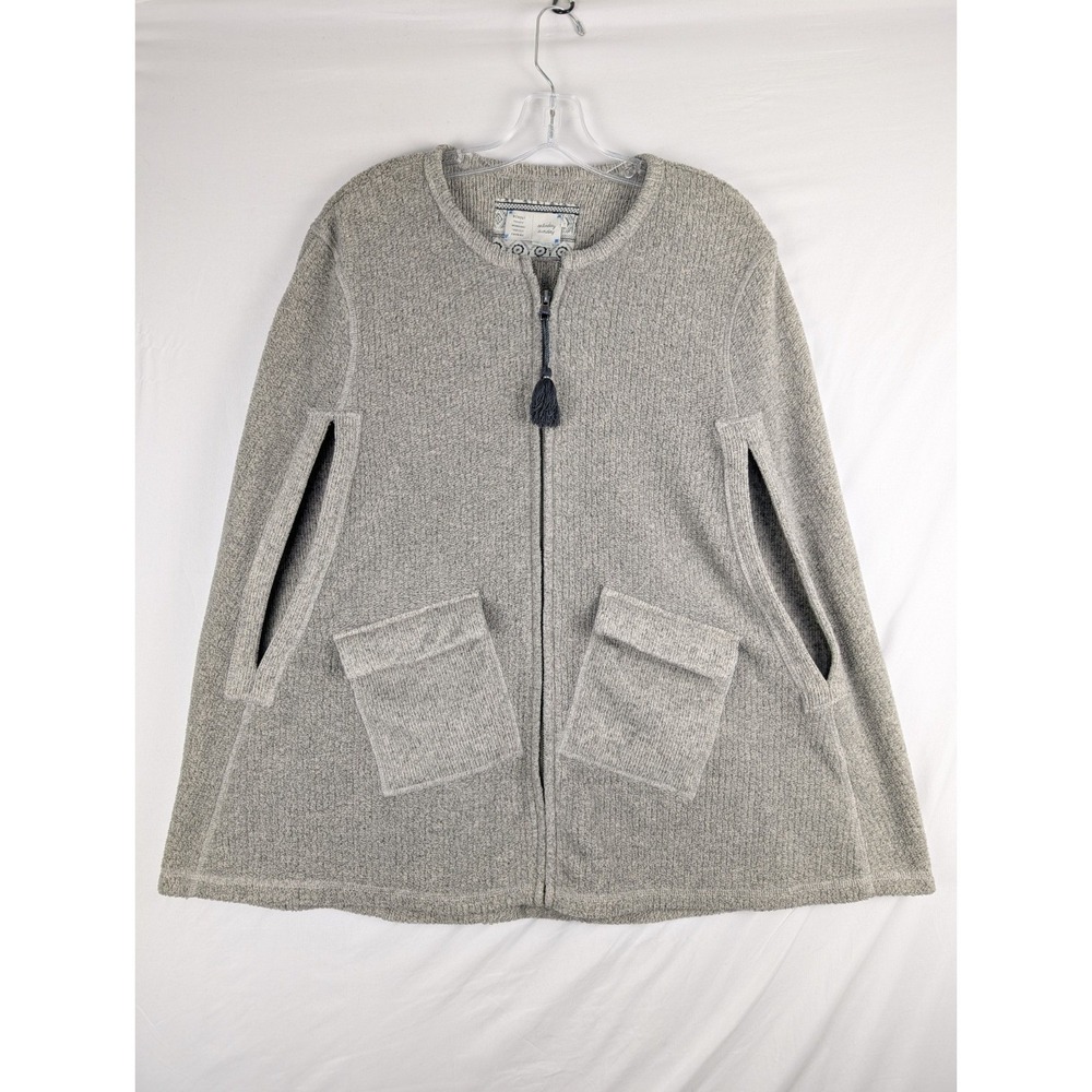 Saturday Sunday Anthroplogie Sweater Womens Small Wimbrel Cape Shawl Oatmeal